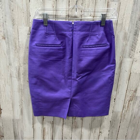 JCrew No. 2 Pencil Skirt Grape Purple Career - Picture 4 of 8